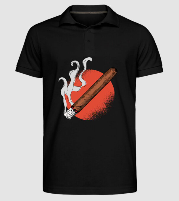 Trabuc model negru pe tricou