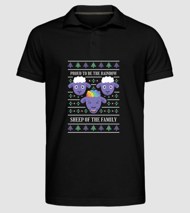 Miel cu curcubeu model negru pe tricou