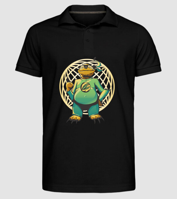 Leneș Super model negru pe tricou
