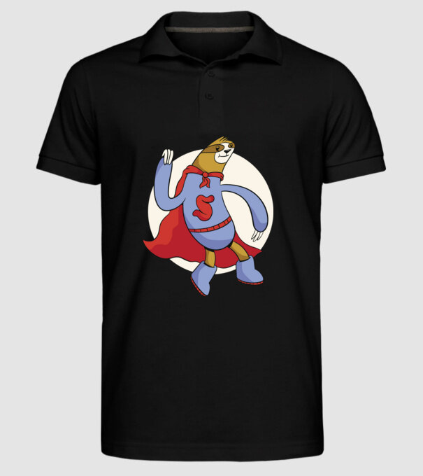 Leneș supererou model negru pe tricou