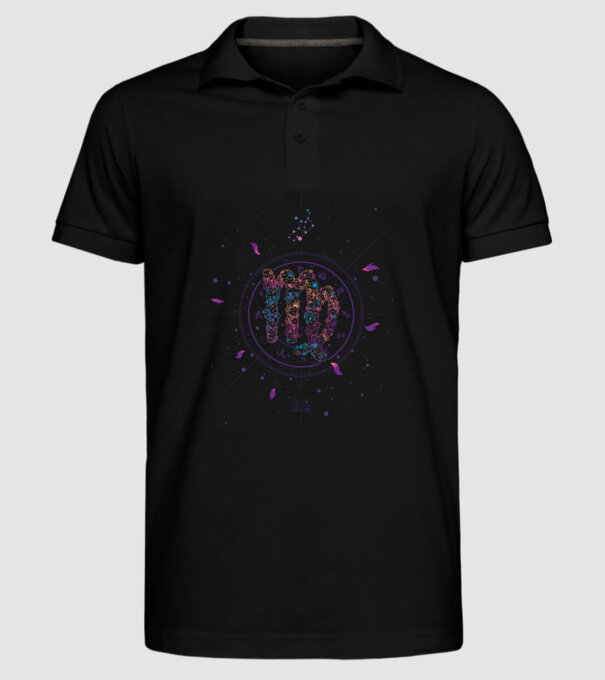 Virgo Zodiac model negru pe tricou