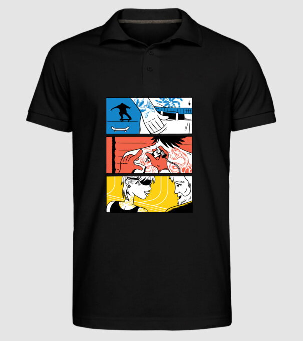 Tatuaj ilustrare model negru pe tricou
