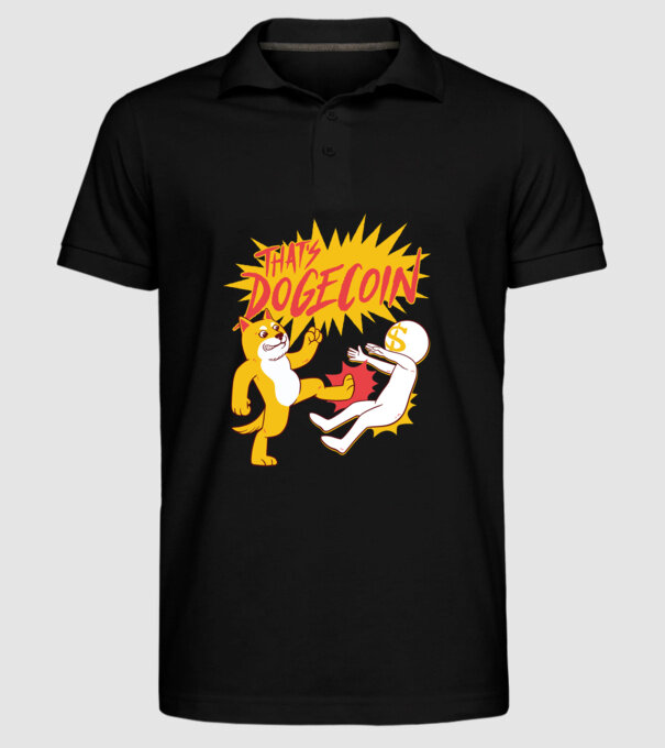 Thats Dogecoin model negru pe tricou