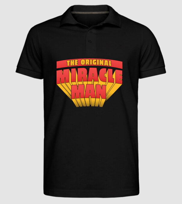 The Original Miracle Man model negru pe tricou