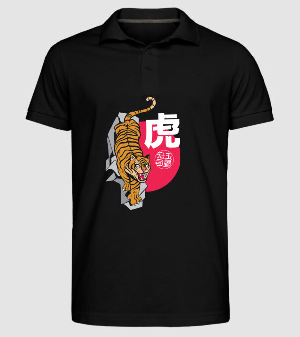 Tigru model negru pe tricou