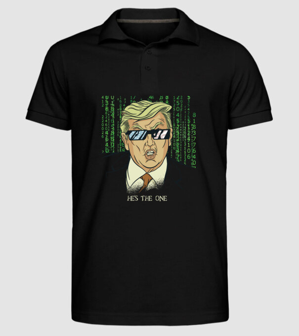 Trump Mátrix model negru pe tricou