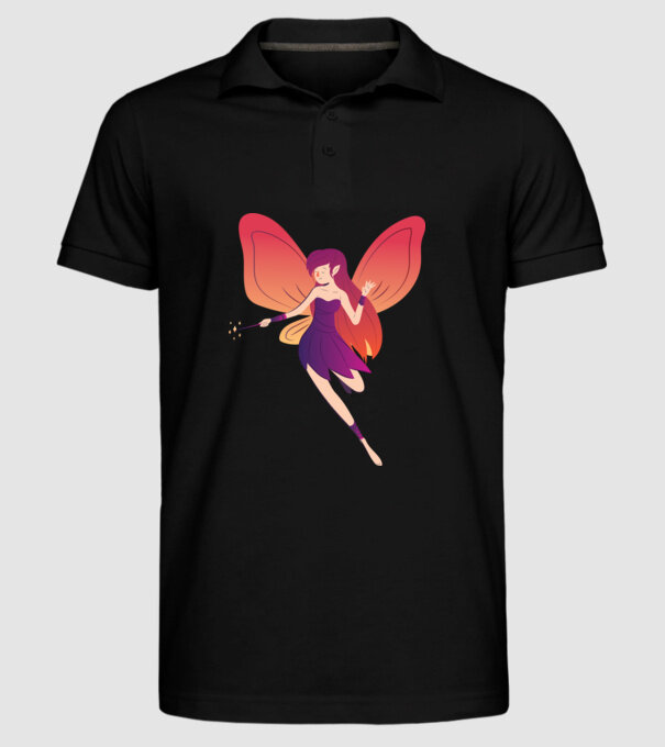 Magia zânelor model negru pe tricou