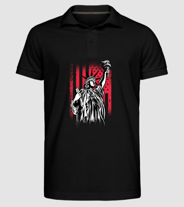 SUA Statuia Libertății model negru pe tricou