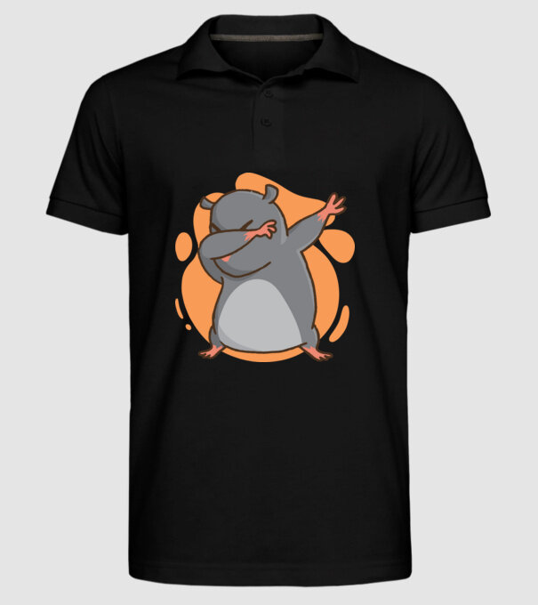 Cârtiță DAB model negru pe tricou