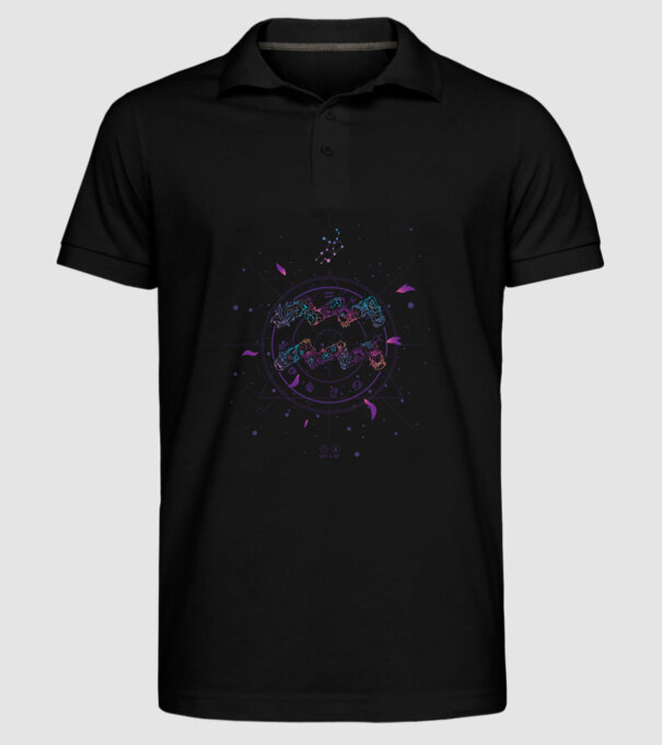 Aquarius Zodiac model negru pe tricou