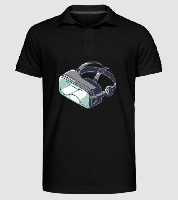 Ochelari VR model negru pe tricou