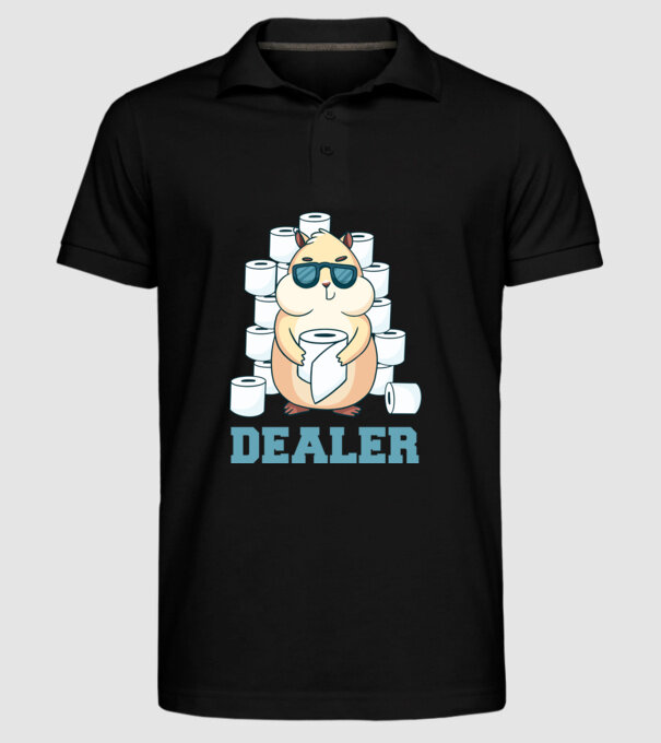 Dealer model negru pe tricou