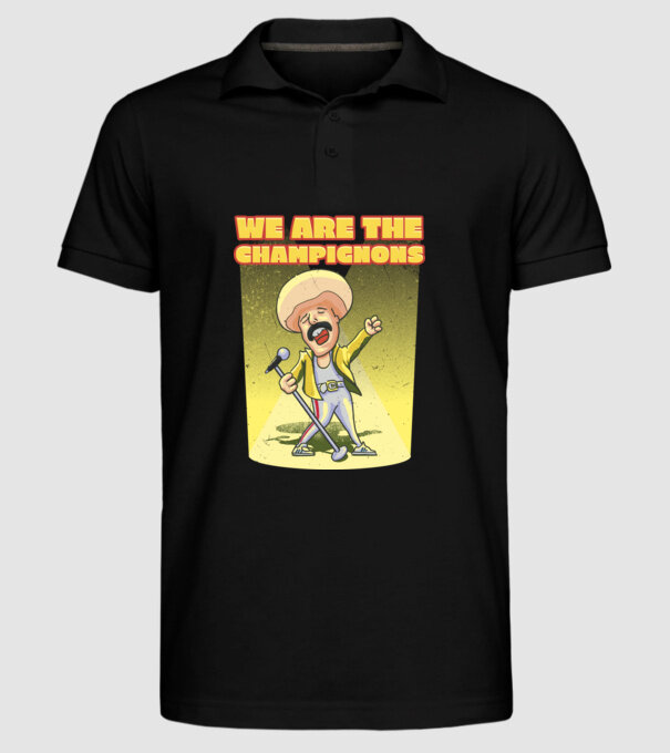 We are the Champignons Mercury model negru pe tricou