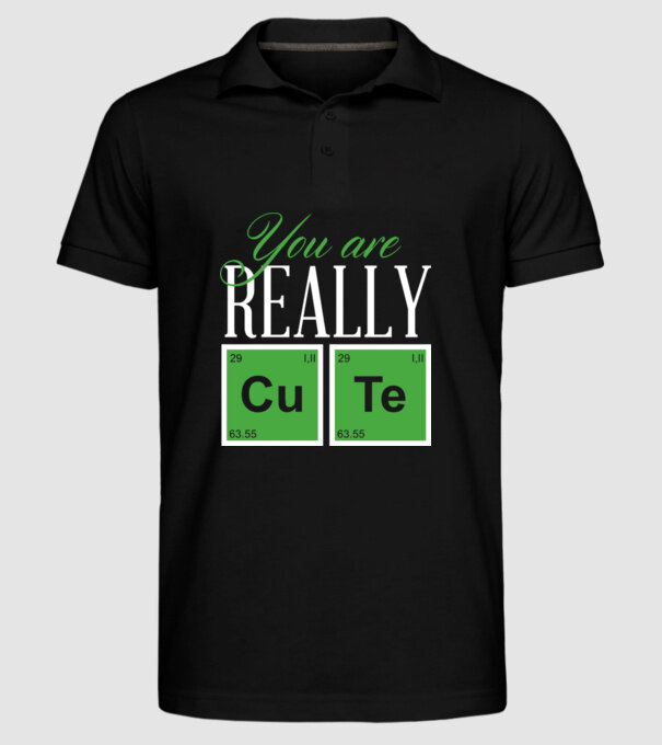 You are really cute model negru pe tricou