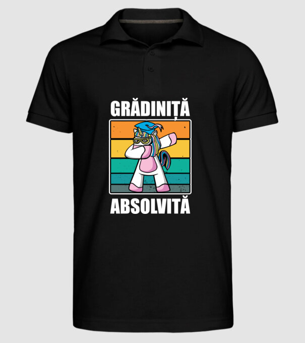 Absolvită grădiniță  model negru pe tricou