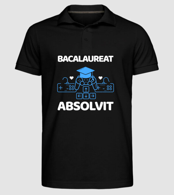 Bacalaureat absolvit model negru pe tricou