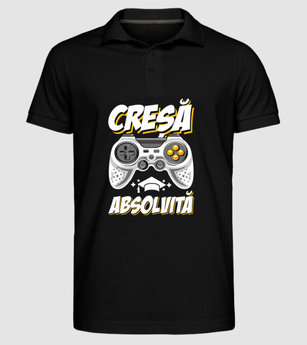 Gameri şcoală Creșă  model negru pe tricou
