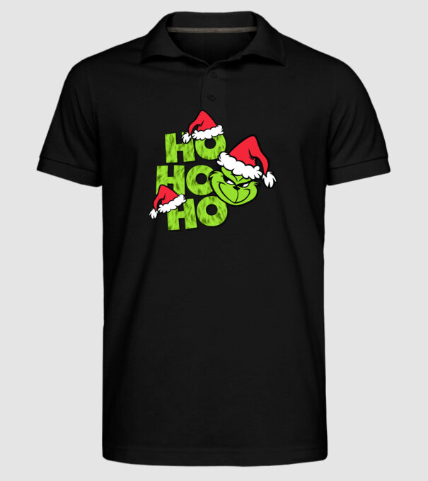 Ho Ho Ho - Grinch model negru pe tricou