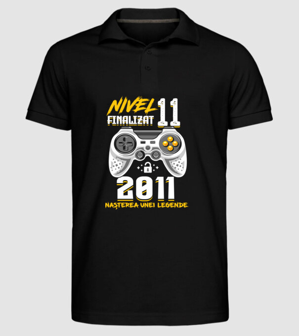 Nivel 11 finalizat. 2011 nașterea unei legende model negru pe tricou