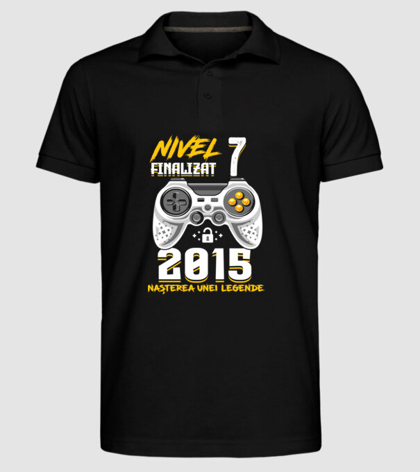 Nivel 7 finalizat. 2015 nașterea unei legende model negru pe tricou