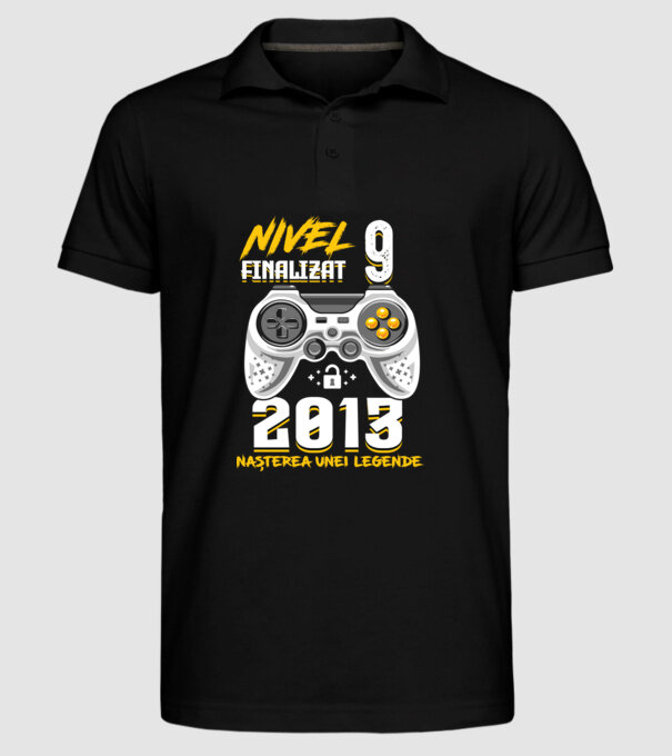Nivel 9 finalizat. 2013 nașterea unei legende model negru pe tricou