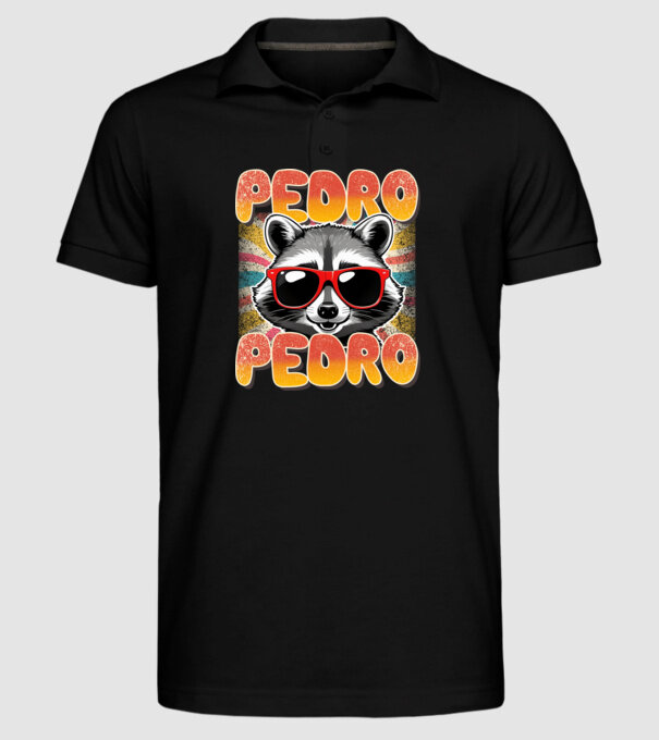 Pedro Pedro groovy retro model negru pe tricou