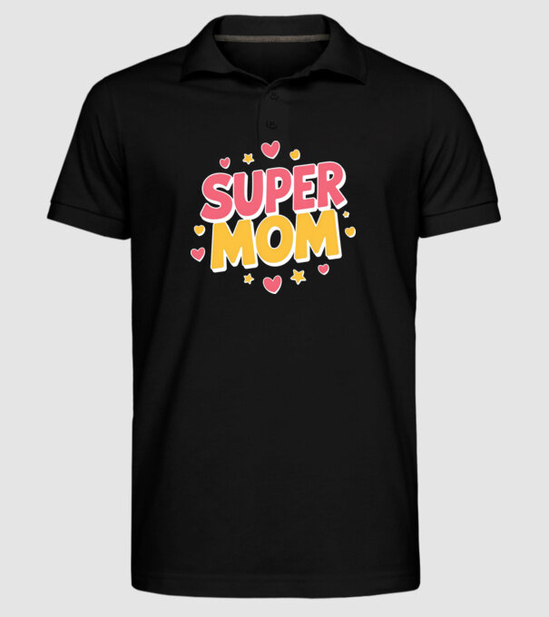 Super Mom Negru model negru pe tricou