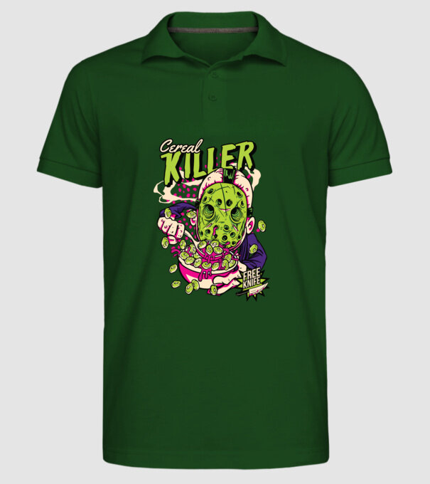 Cereal Killer model verde închis pe tricou