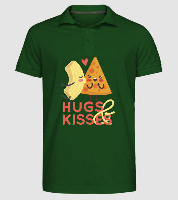 'Hawaii pizza dragoste tricou drăguț Valentine''s Day' model verde închis pe tricou