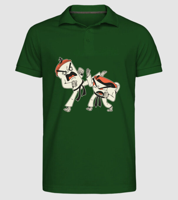 Cafea vs ceai model verde închis pe tricou