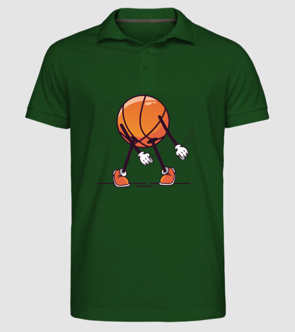 Baschet DAB model verde închis pe tricou