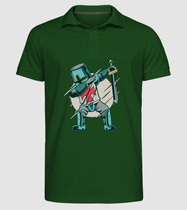 Cavaler DAB model verde închis pe tricou