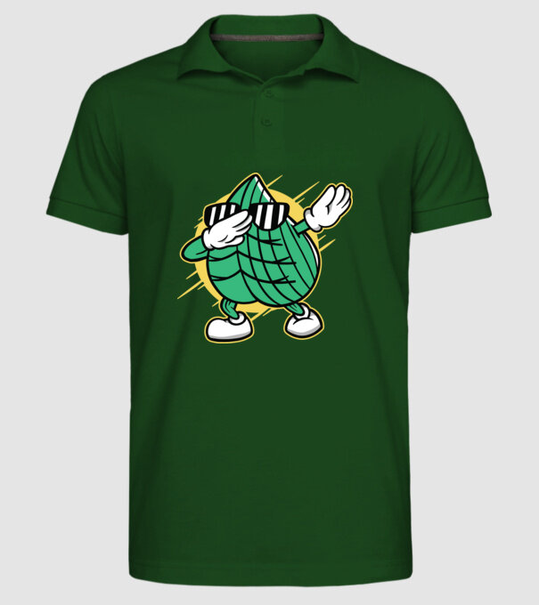 Frunză DAB cărți de joc maghiare model verde închis pe tricou
