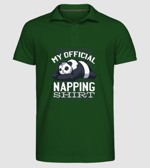 This is my official napping T-shirt, tricou amuzant odihnă model verde închis pe tricou