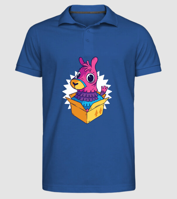 Fortnite Llama model albastru regal pe tricou