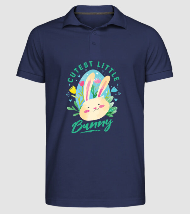 Cel mai dulce iepuraș model albastru închis pe tricou