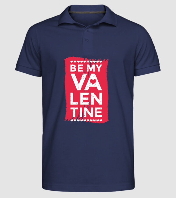 'Fii dragostea mea Tricou drăguț pentru Valentine''s Day' model albastru închis pe tricou