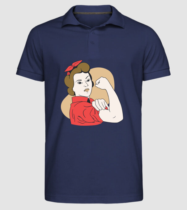 Emanciparea femeilor model albastru închis pe tricou