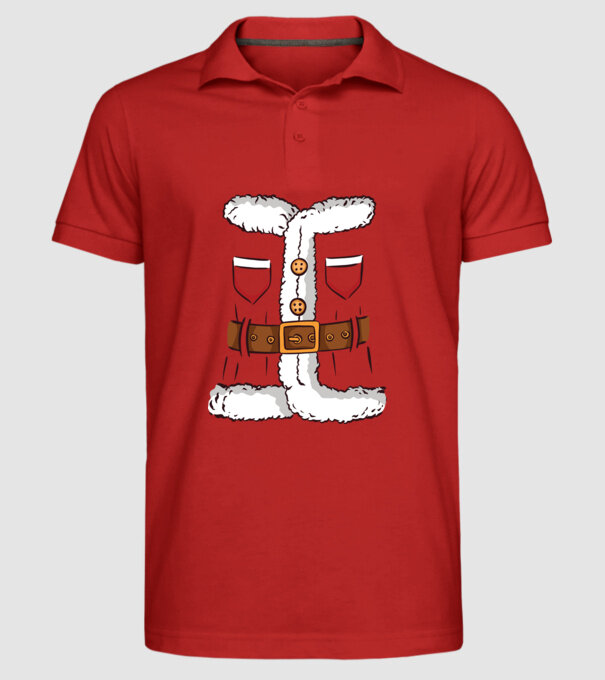 Moș Crăciun Costum model roșu pe tricou