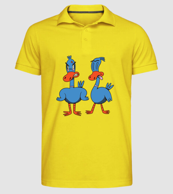 Rațe model galben pe tricou