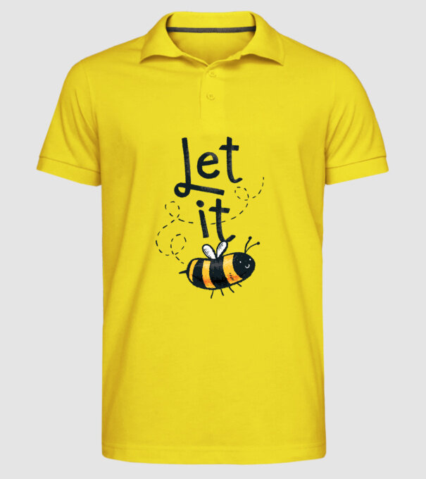 Let it bee - Apicultor model galben pe tricou