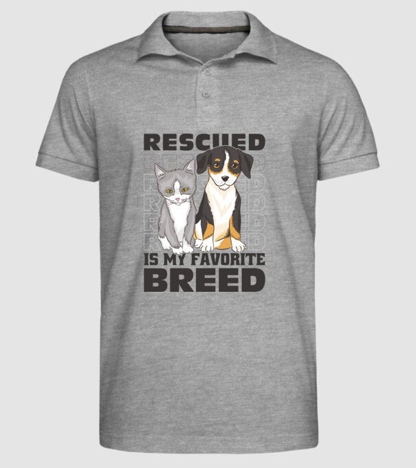 Rasa mea preferată este cea adoptată model gri pe tricou