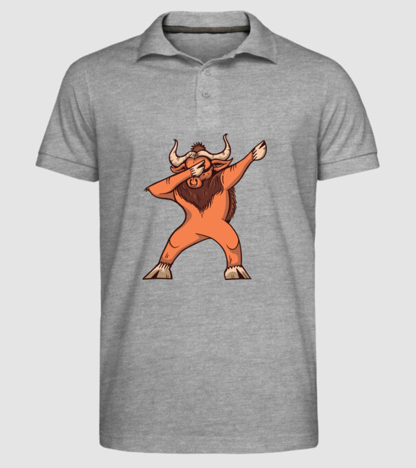 Bivol DAB model gri pe tricou