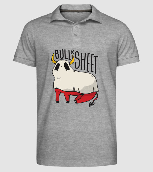 Bull sheet model gri pe tricou