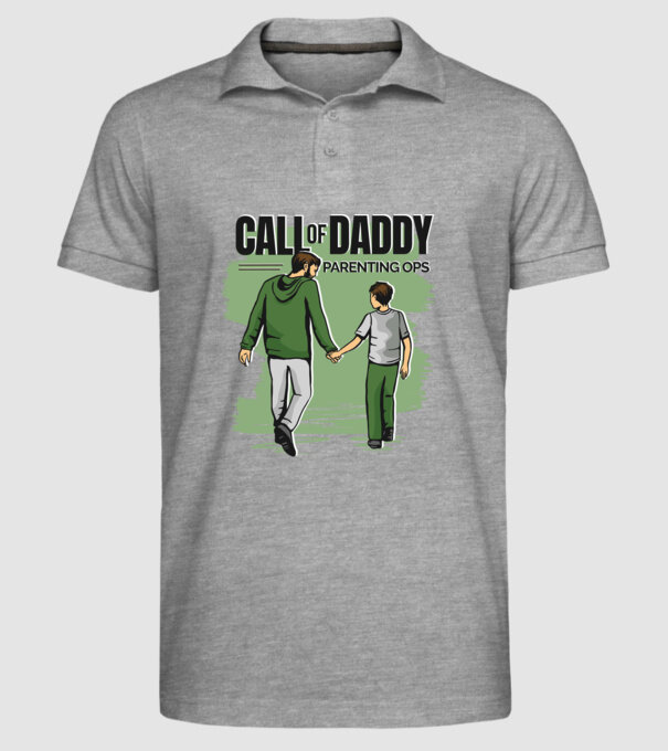 Call of Daddy - Pentru tata model gri pe tricou