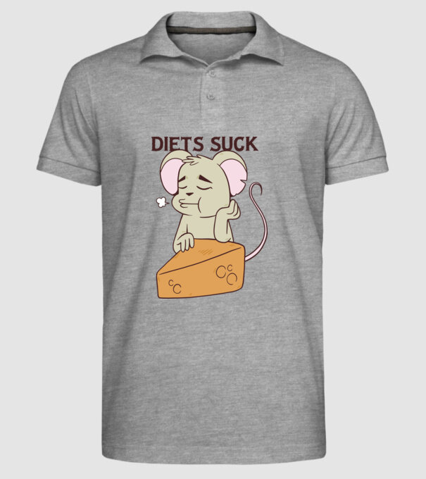 Șoricel diet model gri pe tricou