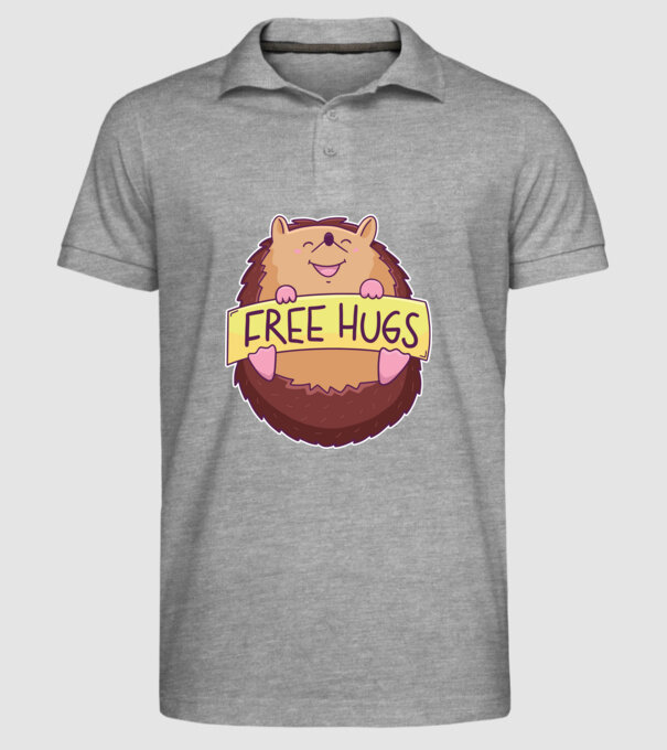 Free Hugs Arici model gri pe tricou