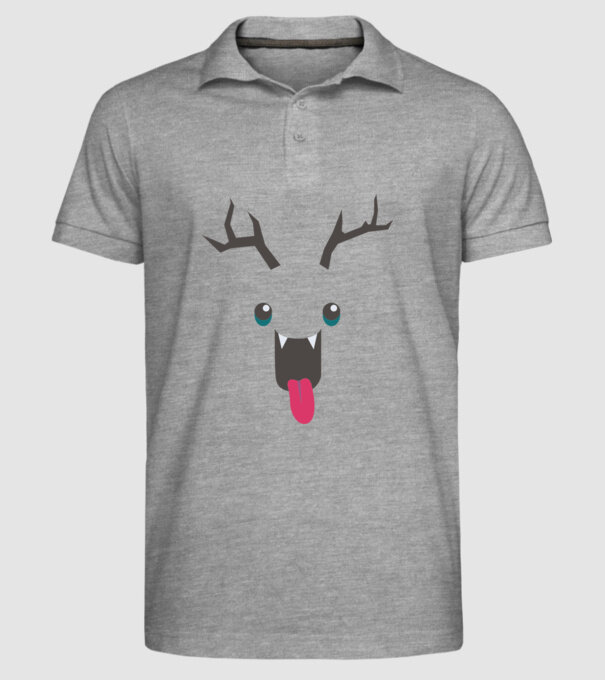 Funny Deer model gri pe tricou