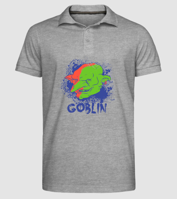 Goblin model gri pe tricou