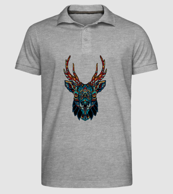 Elan model gri pe tricou